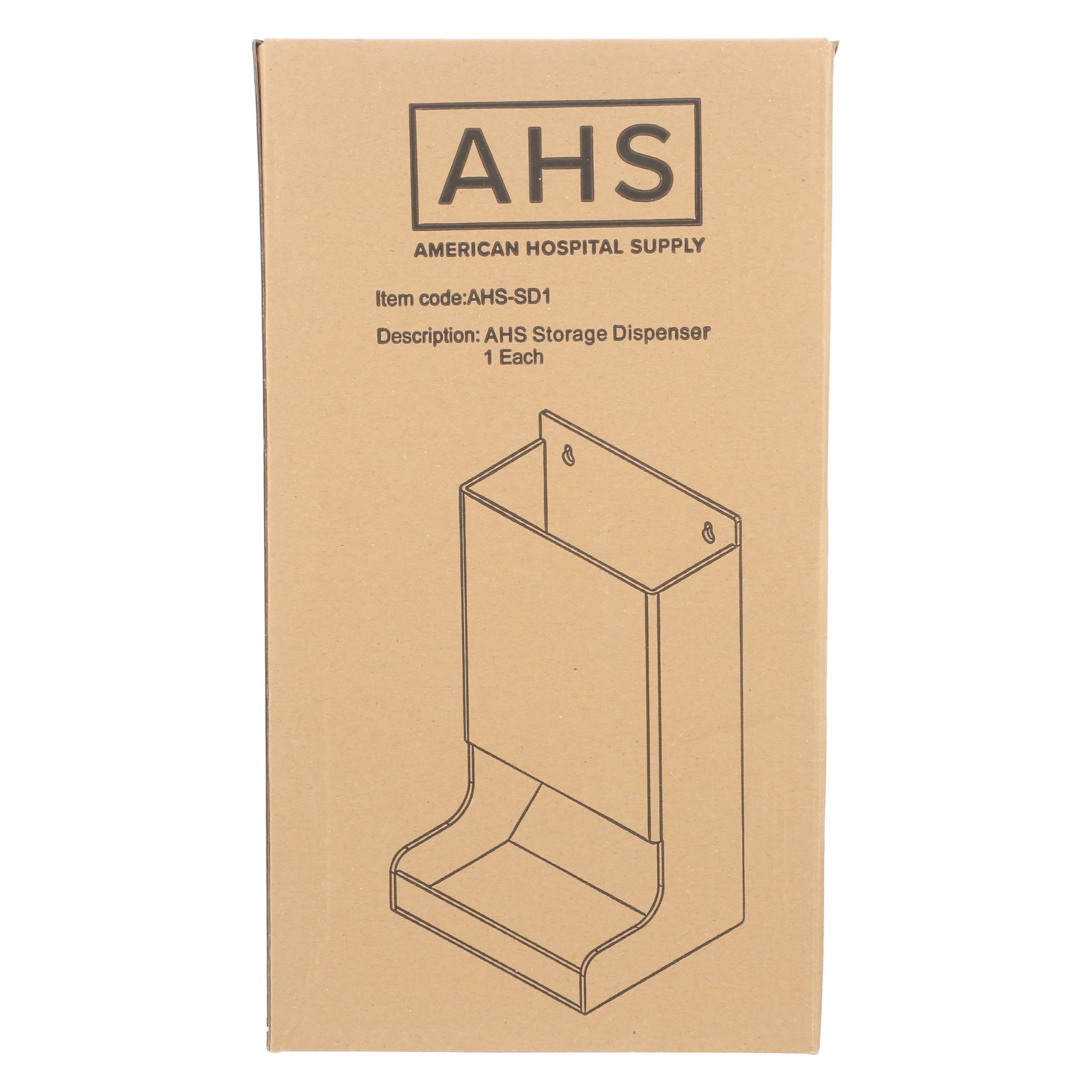AHS Acrylic Glove Dispenser – Heavy-Duty Clear Holder for Gloves, Masks, Glasses, Shoe Covers, Hair Nets, Trash Bags & More | Freestanding Mount | 8.5"L x 7.2"W x 15.4"H | Pack of 1 - Image 3