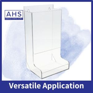 AHS Acrylic Glove Dispenser – Heavy-Duty Clear Holder for Gloves, Masks, Glasses, Shoe Covers, Hair Nets, Trash Bags & More | Freestanding Mount | 8.5"L x 7.2"W x 15.4"H | Pack of 1 - Image 7