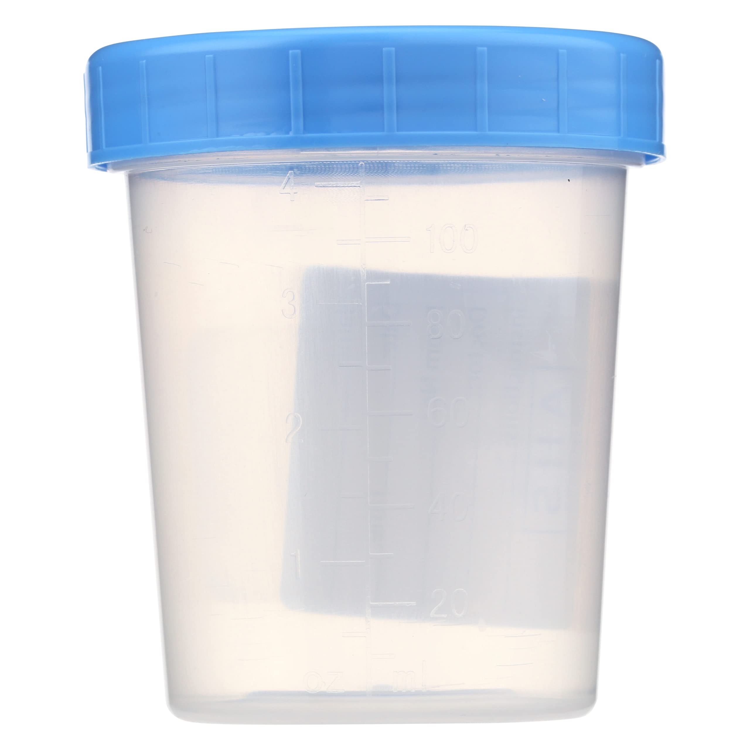 AHS American Hospital Supply Specimen Cups Single-Use Urine Sample Containers with Screw On Leak-Resistant Lid, ID Label | (Case of 100) 4 oz. - Image 3