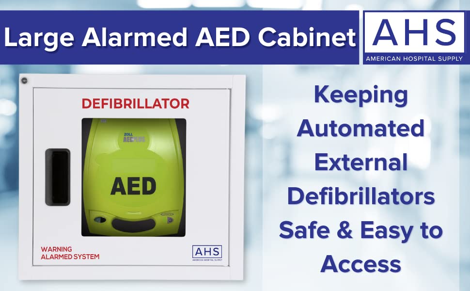 American Hospital AED Cabinet | AED Defibrillator Wall Mounted Storage Cabinet Non Alarmed White | Large Fits Zoll/Cardiac Science/All Brands - Image 6