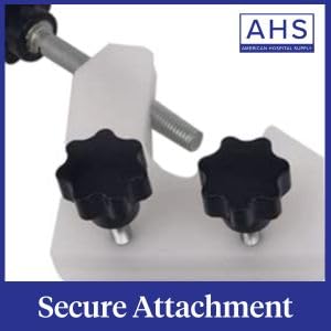 American Hospital Supply IV Pole Clamp | 3 Prong for IV Pole Attachment transducer Holder Connector Tighten The clamp - 2 Prong (3 in) - Image 3