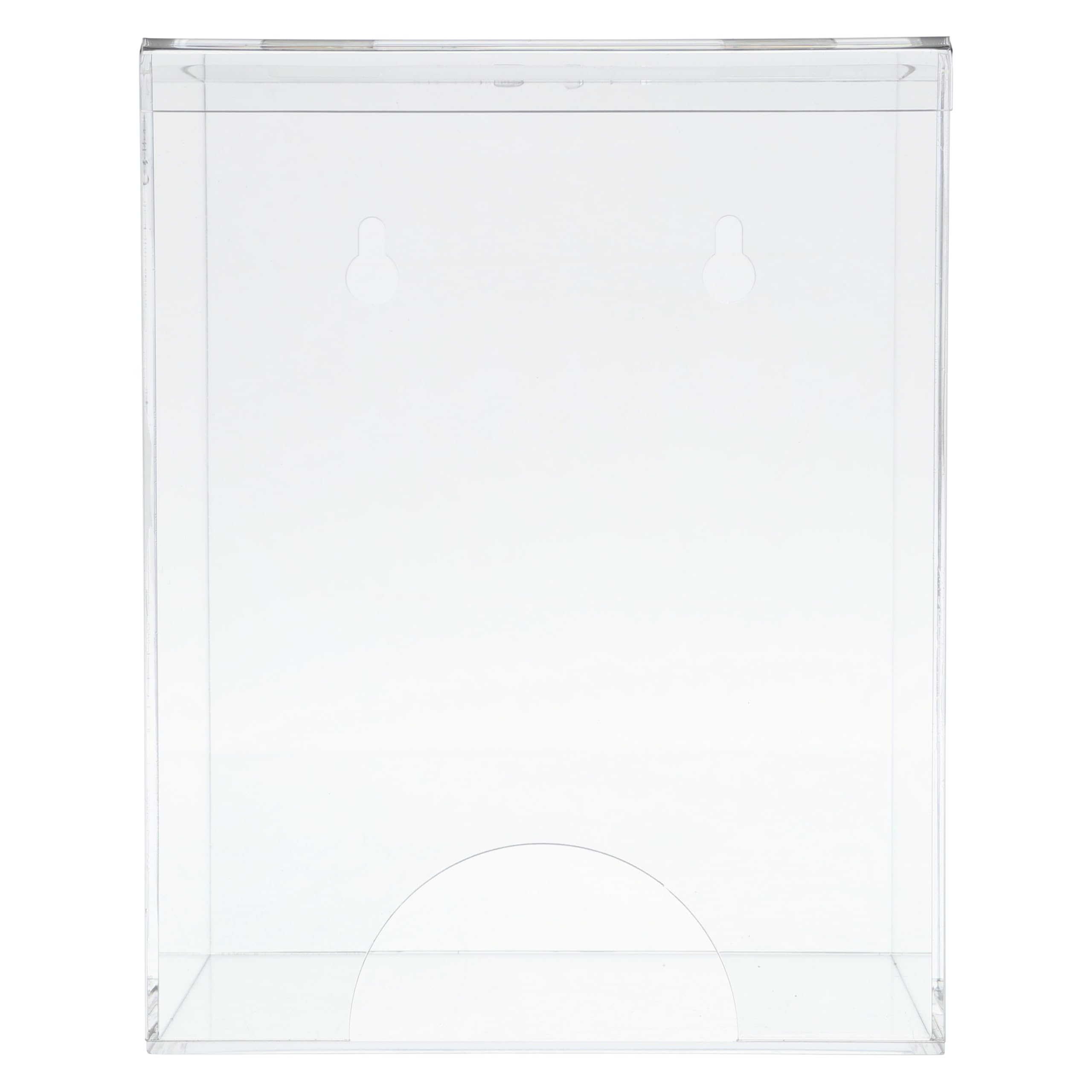 AMERICAN HOSPITAL SUPPLY Storage Container with Lid [Pack of 1] – Wall-Mount Acrylic Dispenser for Gloves, Face Masks, Hairnets | Clear Medical Organizer | 7.1" L x 5.5" W x 9.1" H - Image 4