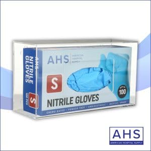 AMERICAN HOSPITAL SUPPLY Wall-Mount Glove Dispenser | Clear Acrylic Glove Box Holder with Individual Compartments | Single-Layer | 9.95 x 5.25 x 3.3 in | Gloves Sold Separately - Image 4