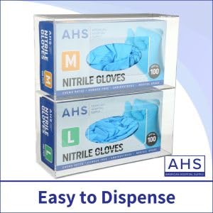 AMERICAN HOSPITAL SUPPLY Wall-Mount Glove Dispenser | Clear Acrylic Glove Box Holder with Individual Compartments | Single-Layer | 9.95 x 5.25 x 3.3 in | Gloves Sold Separately - Image 7